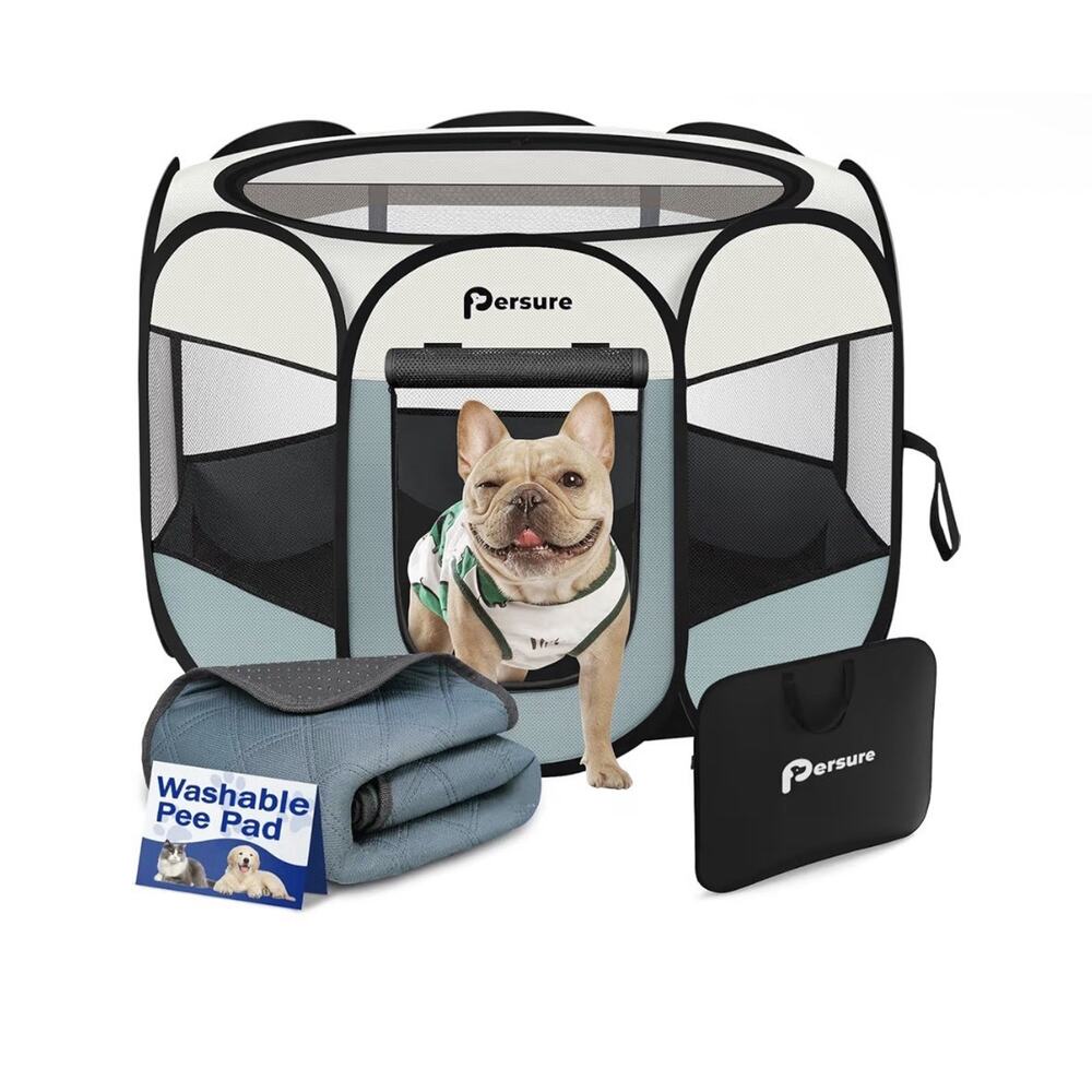 Dog Cat Playpen Indoor Outdoor for Puppy Pet Dogs Cat Travel and Recovery Aft...